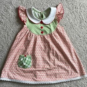 The absolute cutest back to school apple dress!